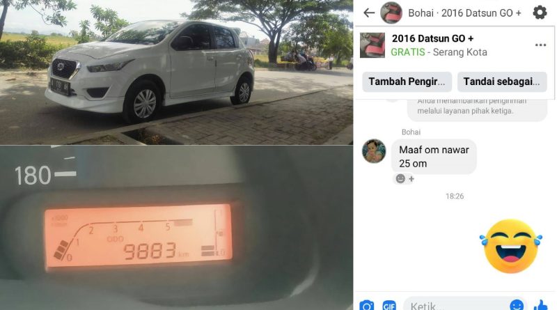 Jual Datsun Go 2016 Cuman Ditawar 25 Jt
