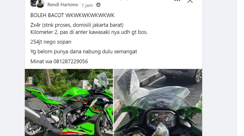 Kawasaki-ZX4R-Dijual